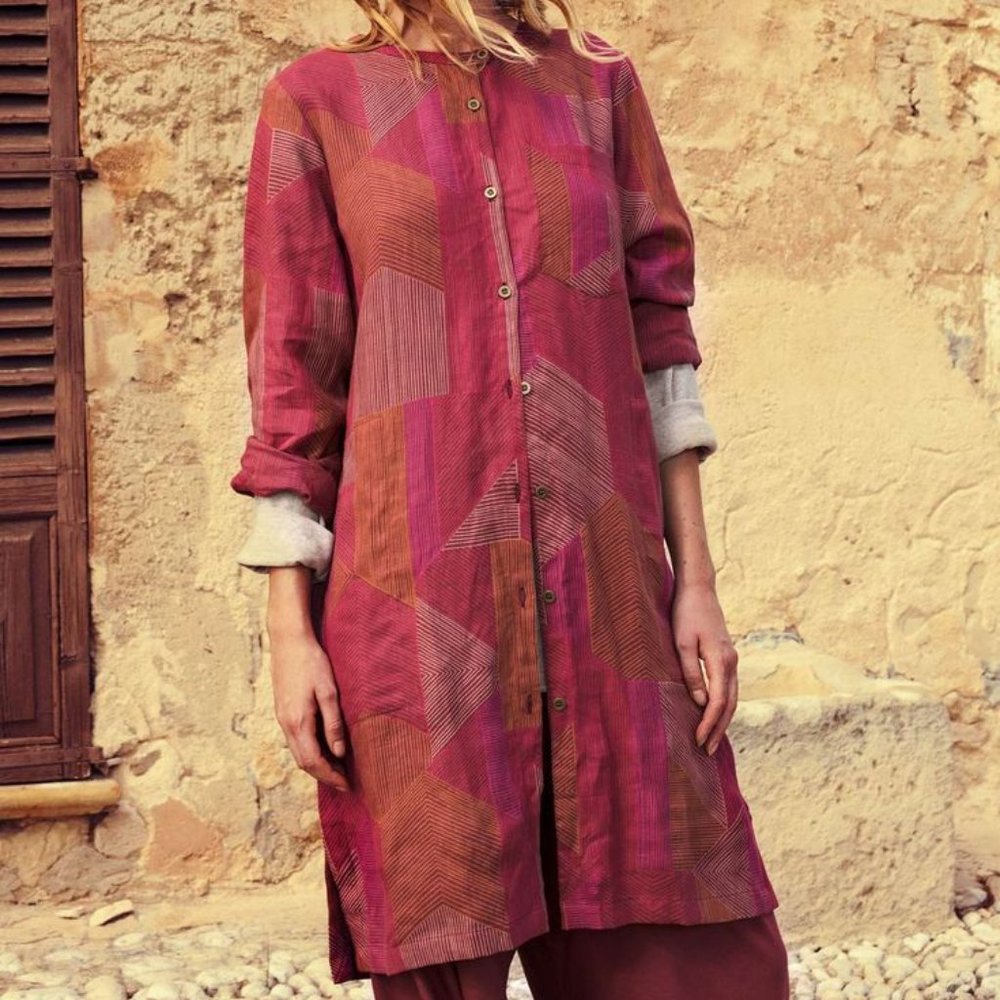Gudrun Sjoden OCTO Linen-Blend Shirt Dress